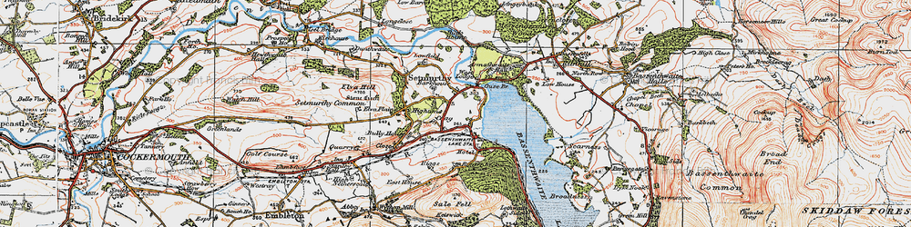 Old map of Buckholme Island in 1925