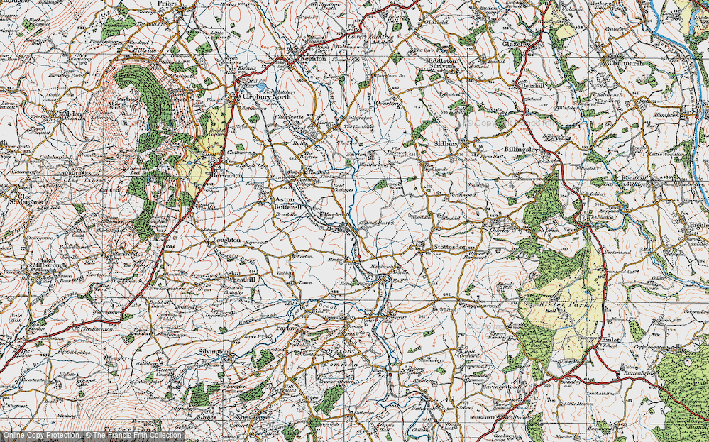 Old Map of Duddlewick, 1921 in 1921