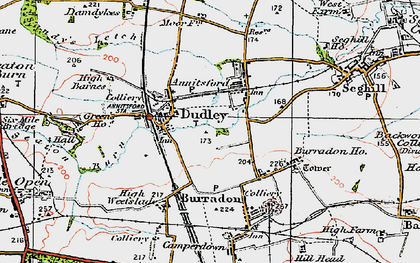 Old map of Dudley in 1925