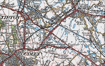 Old map of Dudley Port in 1921