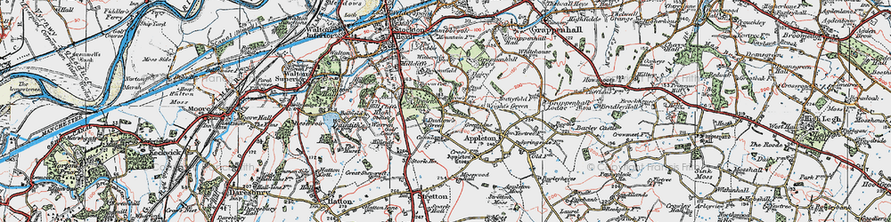 Old map of Dudlows Green in 1923