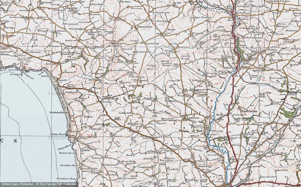 Old Map of Dudwells, 1922 in 1922