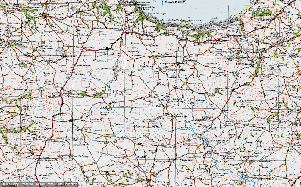 Old Map of Duerdon, 1919 in 1919