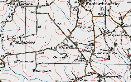 Old map of Duerdon in 1919