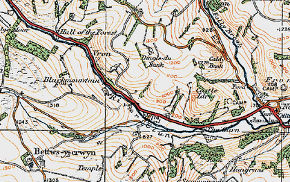 Old map of Duffryn in 1920