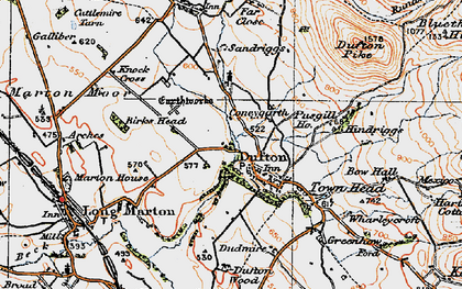 Old map of Birks Head in 1925