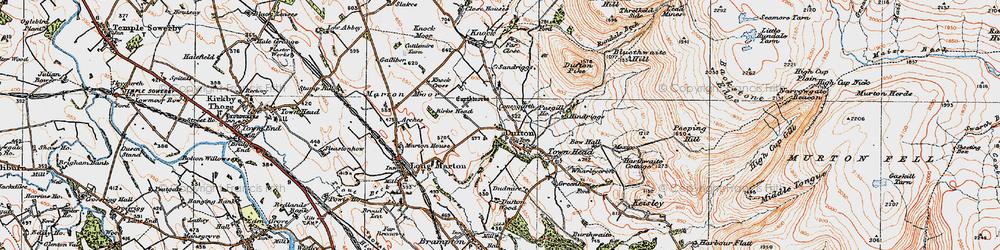 Old map of Brownber Hill in 1925