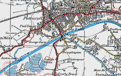 Old map of Dumplington in 1924