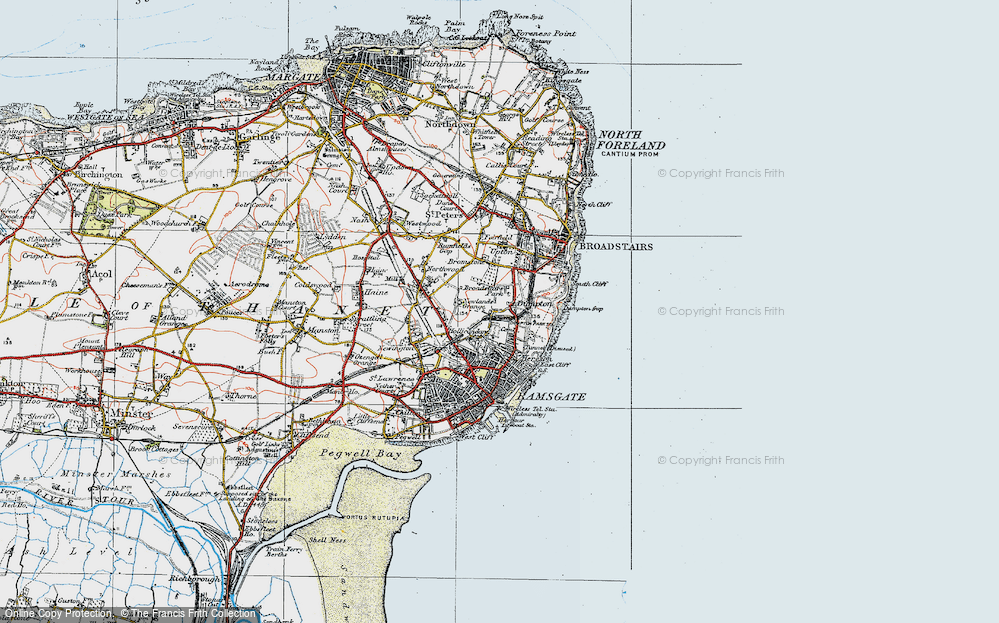 Old Map of Dumpton, 1920 in 1920