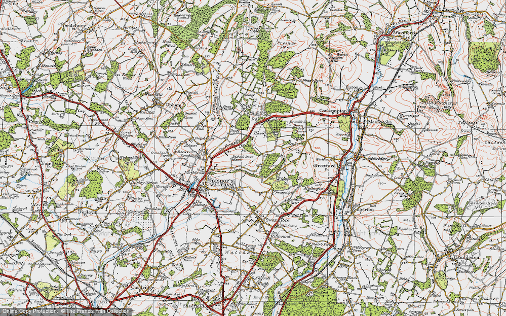 Old Map of Dundridge, 1919 in 1919