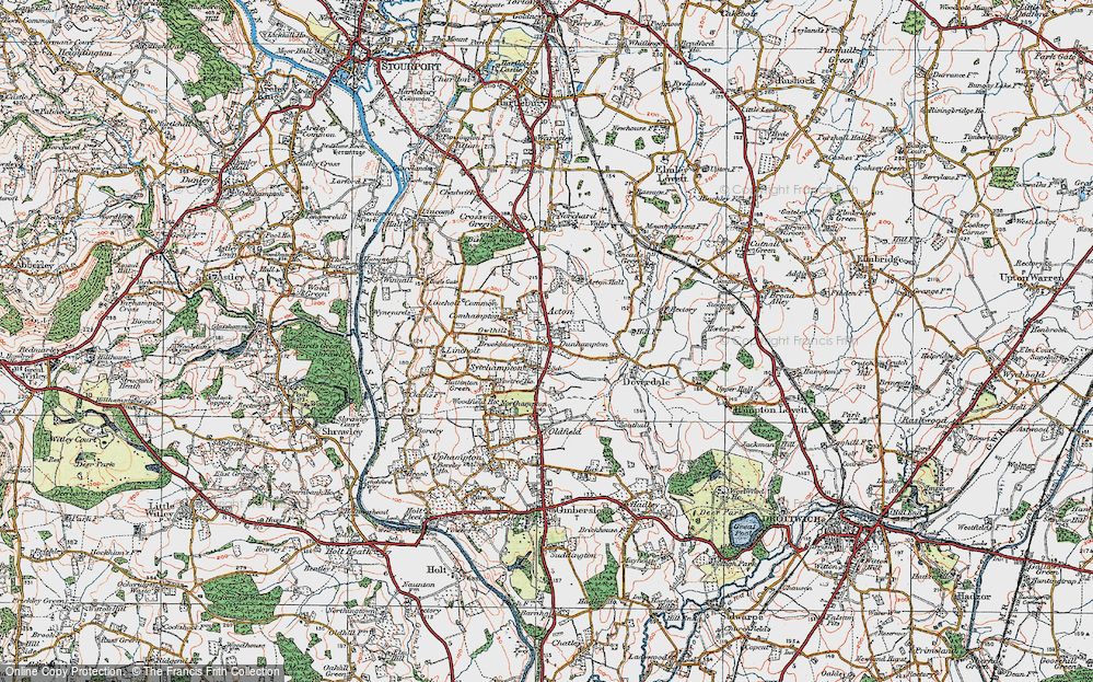 Old Map of Dunhampton, 1920 in 1920