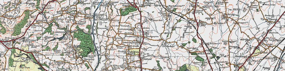 Old map of Dunhampton in 1920