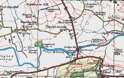 Old map of Dunkeswick in 1925