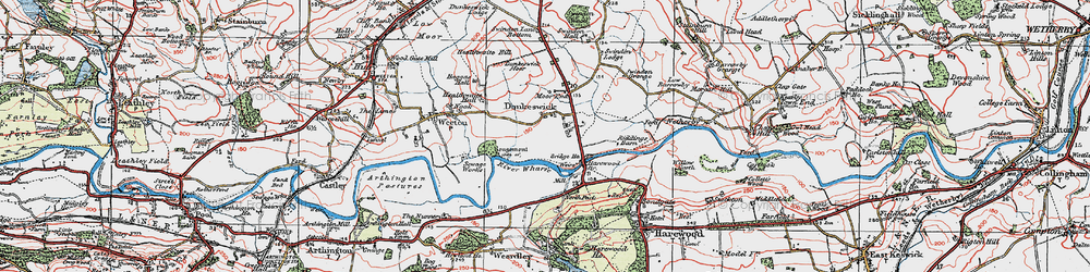 Old map of Dunkeswick in 1925