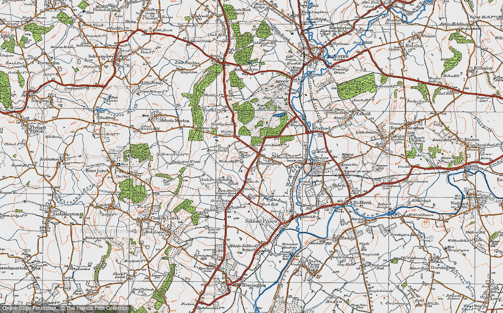 Old Map of Dunnington, 1919 in 1919