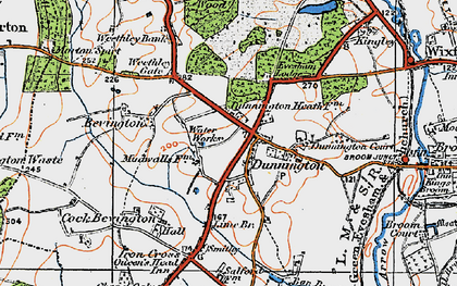 Old map of Evesham Lodge in 1919