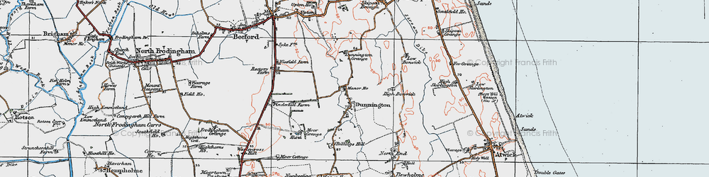 Old map of Billings Hill in 1924
