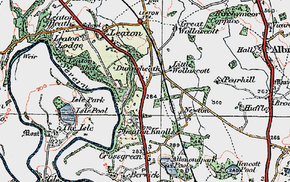 Old map of Dunnsheath in 1921