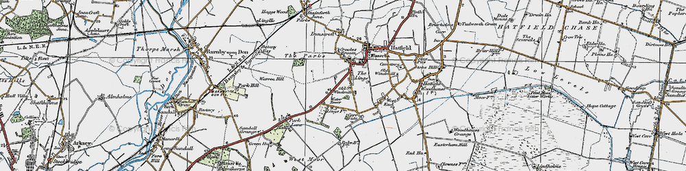 Old map of Lings Windmill in 1923