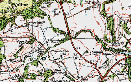 Old map of Dunsdale in 1925