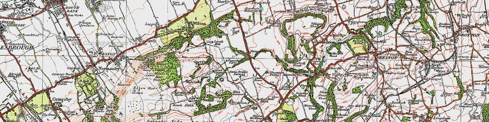 Old map of Dunsdale in 1925
