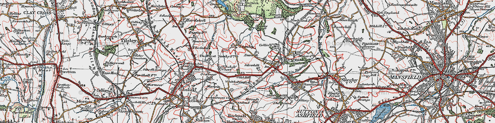 Old map of Dunsill in 1923