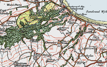 Old map of Dunsley in 1925