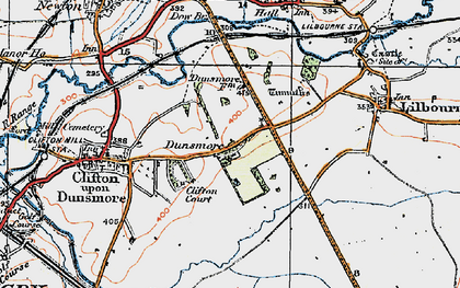 Old map of Dunsmore in 1920