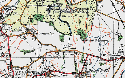 Old map of Dunstall Common in 1920