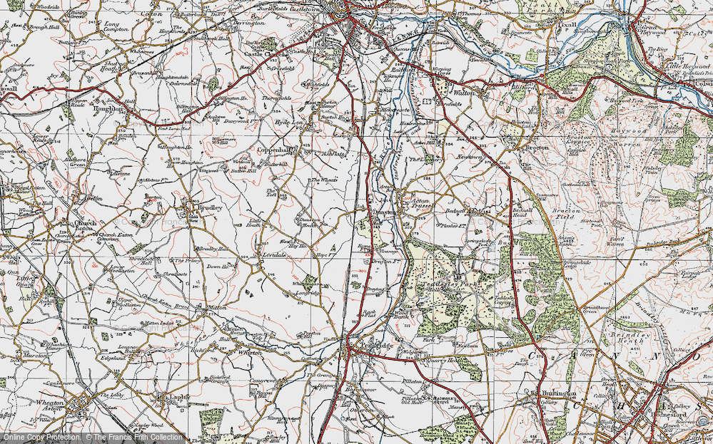 Old Map of Dunston, 1921 in 1921