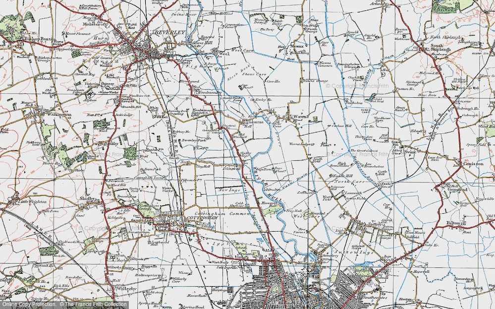 Old Map of Dunswell, 1924 in 1924