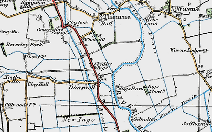Old map of Dunswell in 1924