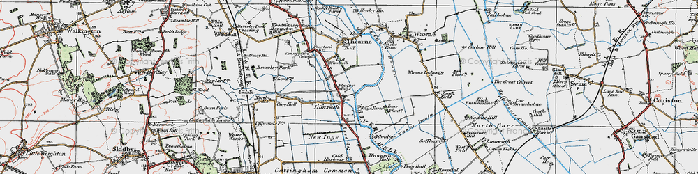 Old map of Dunswell in 1924