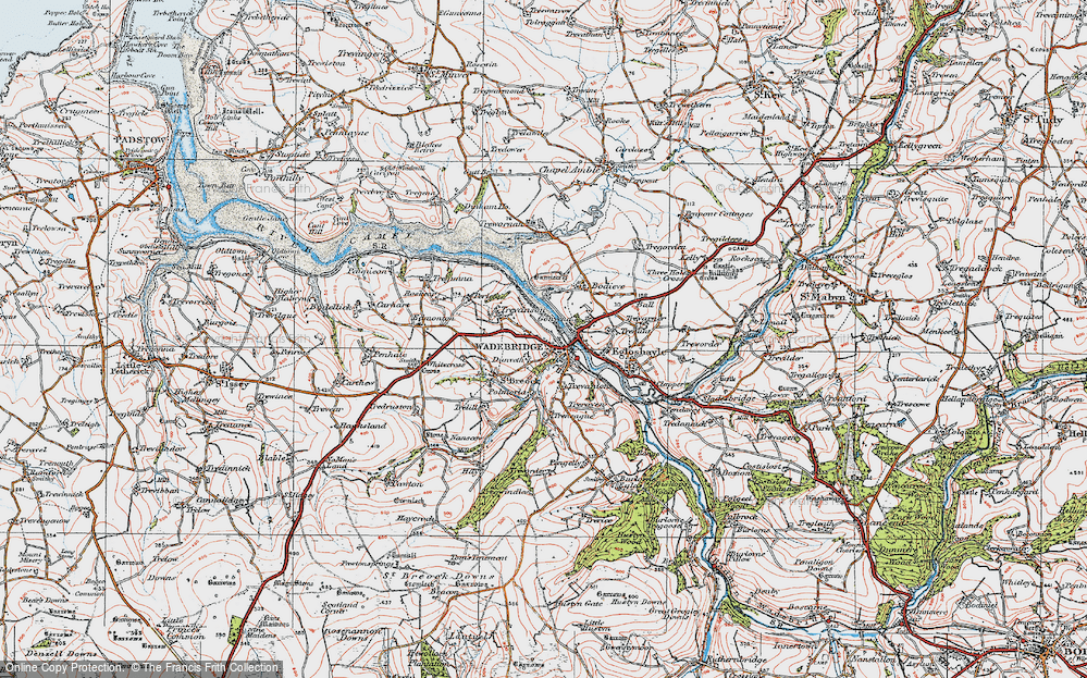 Old Map of Dunveth, 1919 in 1919
