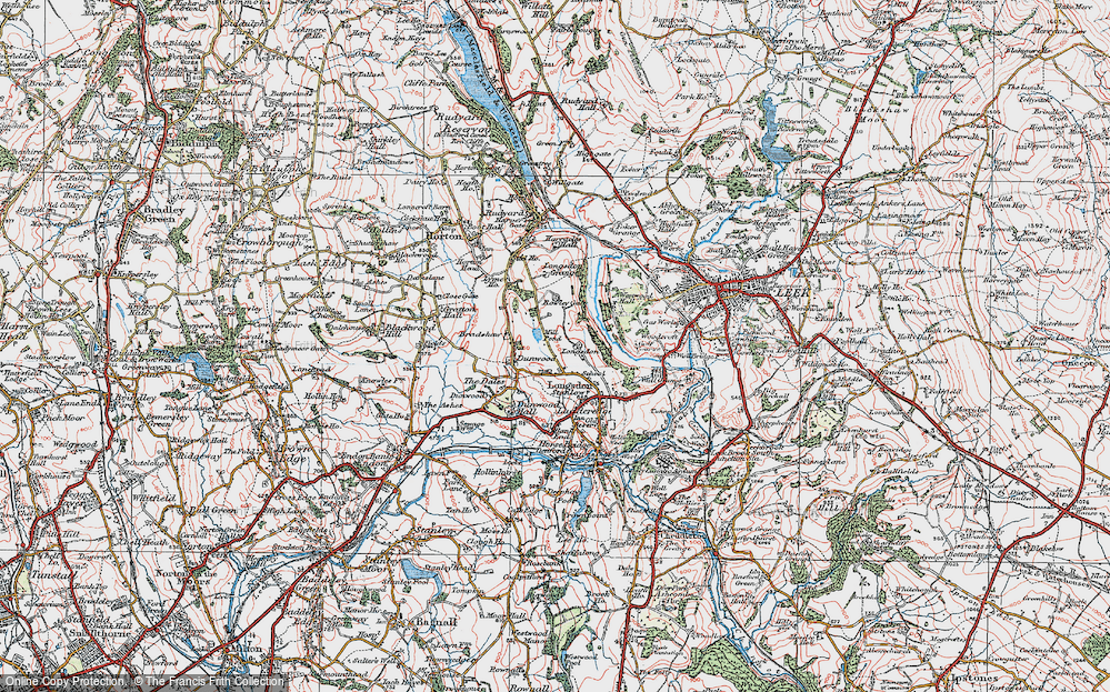 Old Map of Dunwood, 1923 in 1923