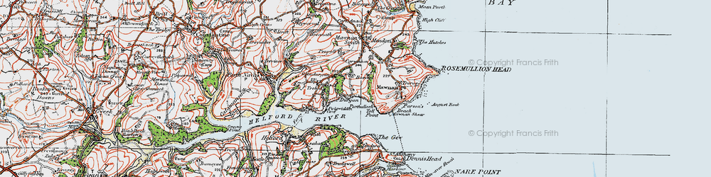 Old map of Bosveal in 1919