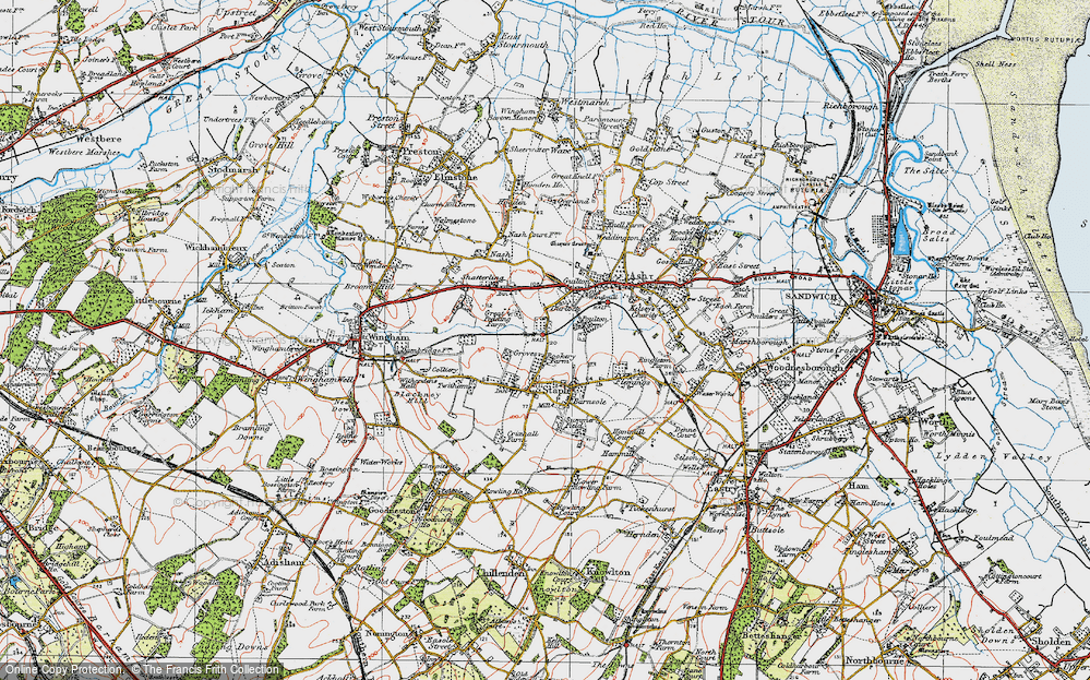 Old Map of Durlock, 1920 in 1920