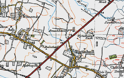 Old map of Durnfield in 1919