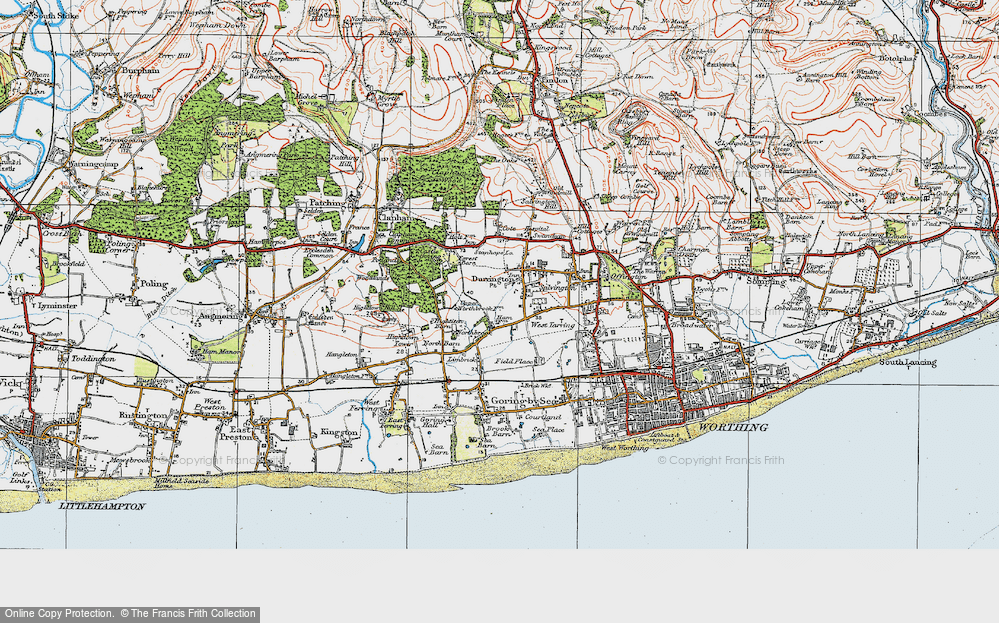 Old Map of Durrington, 1920 in 1920