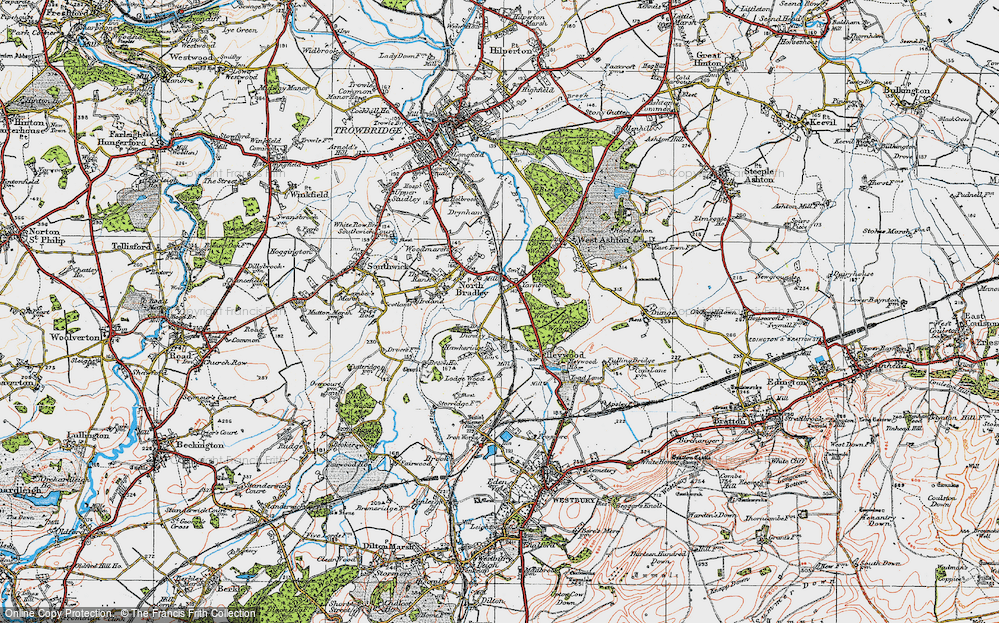 Old Map of Dursley, 1919 in 1919