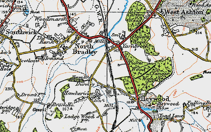 Old map of Dursley in 1919