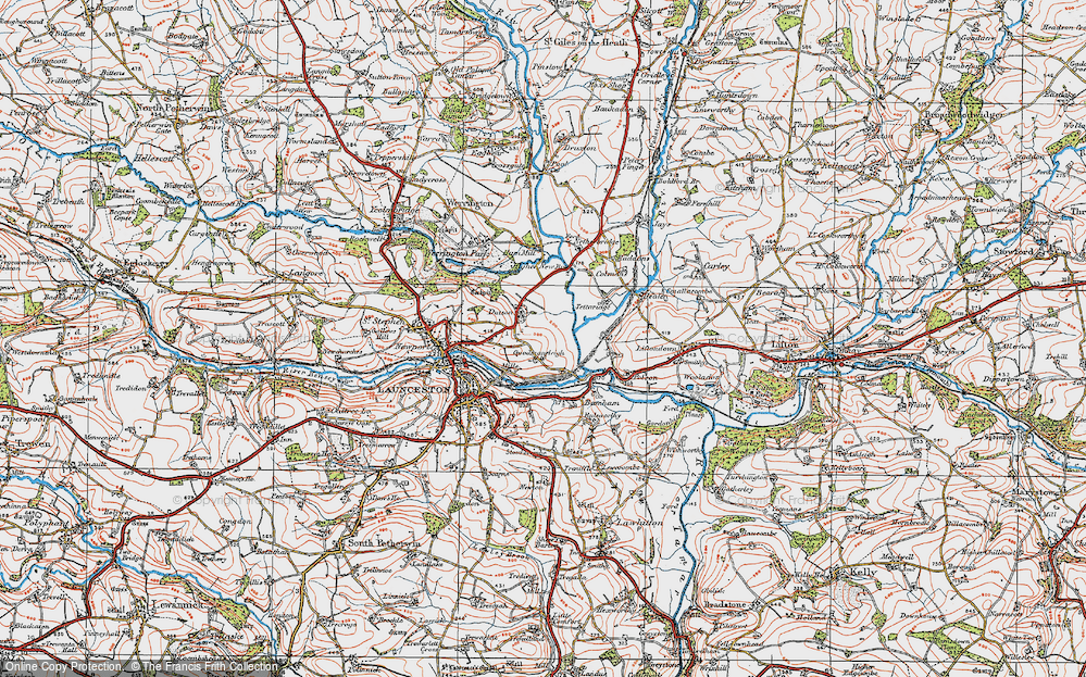 Old Map of Dutson, 1919 in 1919