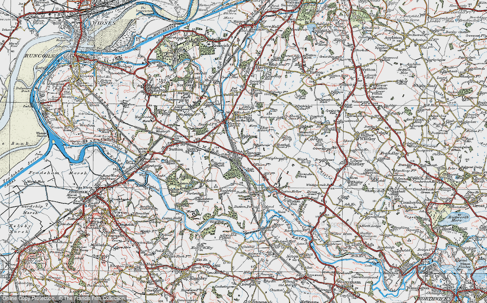 Historic Ordnance Survey Map of Dutton, 1923 - Francis Frith