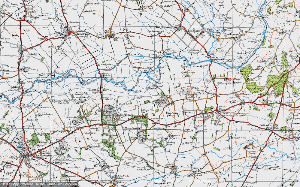 Old Map of Duxford, 1919 in 1919