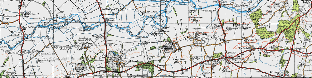 Old map of Duxford in 1919