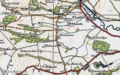 Old map of Wetmore in 1920