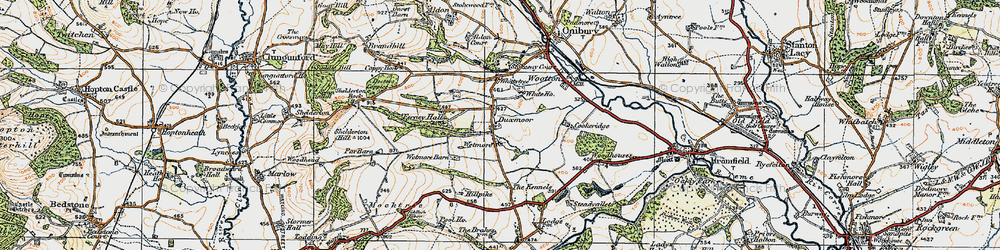Old map of Wetmore in 1920