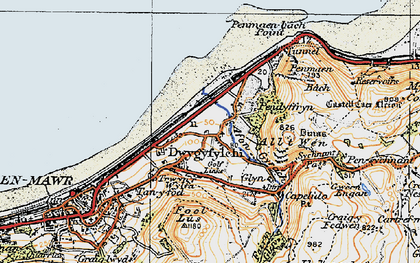 Old map of Dwygyfylchi in 1922