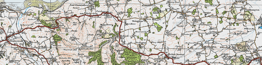 Old map of Dyche in 1919