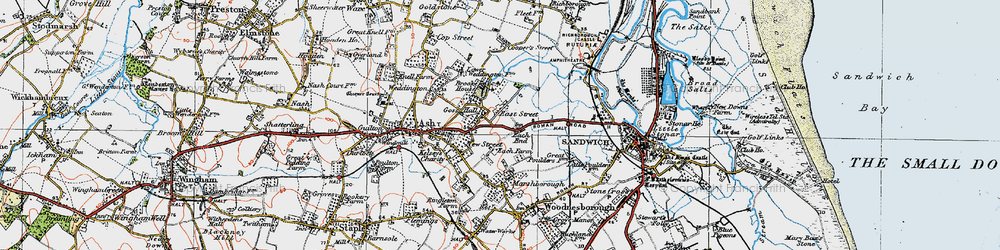 Old map of Each End in 1920